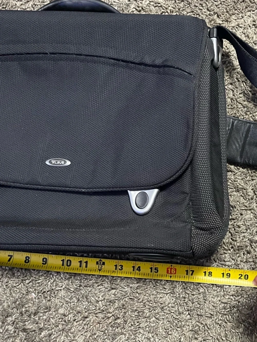 Tumi T3 Flip Flap Brief Laptop Briefcase Messenger Bag